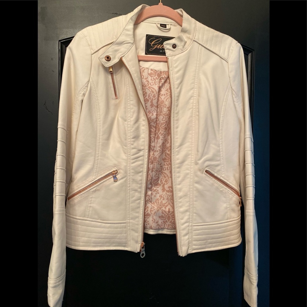 ❌❌SOLD❌❌Guess faux leather jacket